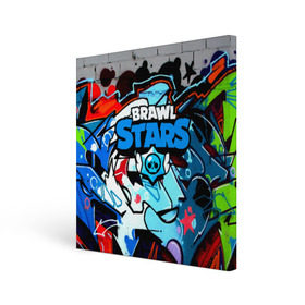 Холст квадратный с принтом BRAWL STARS в Ухте, 100% ПВХ |  | android | brawl stars | games | mobile game | stars | игры | мобильные игры