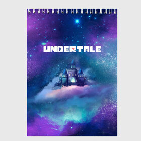 Скетчбук с принтом UNDERTALE в Ухте, 100% бумага
 | 48 листов, плотность листов — 100 г/м2, плотность картонной обложки — 250 г/м2. Листы скреплены сверху удобной пружинной спиралью | asriel dreemurr | chara | frisk | sans | undertale | азриэль дримурр | андертейл | андрайн | гастер | меттатон | санс | фриск | чара
