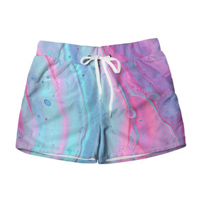 Женские шорты 3D с принтом COLORS в Ухте, 100% полиэстер | прямой крой, два кармана без застежек по бокам. Мягкая трикотажная резинка на поясе, внутри которой широкие завязки. Длина до середины бедра | abstract | abstraction | color | geometry | paitnt | psy | абстракция | геометрия | краски | неоновые | психоделика