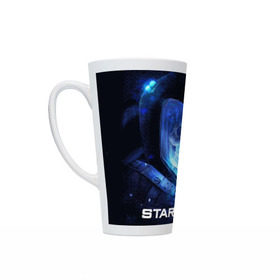 Кружка Латте с принтом Starset в Ухте, Белая керамика | Объем 480 мл; Высота 150 мм; Диаметр 90 мм | Тематика изображения на принте: logo | rock | starset | лого | рок | старсет