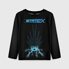 Детский лонгслив 3D с принтом Static-X в Ухте, 100% полиэстер | длинные рукава, круглый вырез горловины, полуприлегающий силуэт
 | Тематика изображения на принте: 2014 | metal | music | need for speed | nfs | only | r.i.p | rip | rock | static | static x | staticx | the | wayne static | x | метал | музыка | нфс | рок | статик | уэйн статик