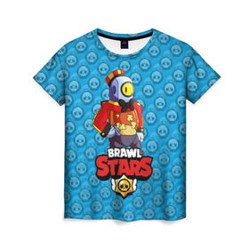 Женская футболка 3D с принтом Brawl Stars в Ухте, 100% полиэфир ( синтетическое хлопкоподобное полотно) | прямой крой, круглый вырез горловины, длина до линии бедер | brawl | brawl stars | stars | бравл | бравл старс | браво старс | игра | компьютерная | онлайн | старс