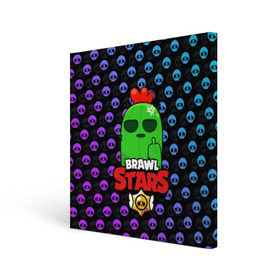 Холст квадратный с принтом Brawl Stars в Ухте, 100% ПВХ |  | brawl | brawl stars | stars | бравл | бравл старс | браво старс | игра | компьютерная | онлайн | старс