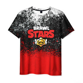 Мужская футболка 3D с принтом BRAWL STARS в Ухте, 100% полиэфир | прямой крой, круглый вырез горловины, длина до линии бедер | android | brawl stars | games | mobile game | stars | игры | мобильные игры