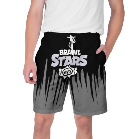 Мужские шорты 3D с принтом BRAWL STARS в Ухте,  полиэстер 100% | прямой крой, два кармана без застежек по бокам. Мягкая трикотажная резинка на поясе, внутри которой широкие завязки. Длина чуть выше колен | Тематика изображения на принте: android | brawl stars | games | mobile game | stars | игры | мобильные игры