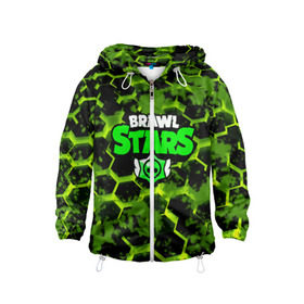 Детская ветровка 3D с принтом BRAWL STARS в Ухте, 100% полиэстер | подол и капюшон оформлены резинкой с фиксаторами, по бокам два кармана без застежек, один потайной карман на груди | android | brawl stars | games | mobile game | stars | игры | мобильные игры