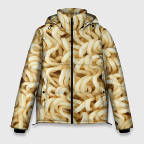Мужская зимняя куртка 3D Лапша: в Ухте, верх — 100% полиэстер; подкладка — 100% полиэстер; утеплитель — 100% полиэстер | длина ниже бедра, свободный силуэт Оверсайз. Есть воротник-стойка, отстегивающийся капюшон и ветрозащитная планка. 
Боковые карманы с листочкой на кнопках и внутренний карман на молнии. | бичпакет | дошик | доширак | лапша | ролтон