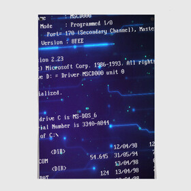 Постер с принтом BIOS CODE в Ухте, 100% бумага
 | бумага, плотность 150 мг. Матовая, но за счет высокого коэффициента гладкости имеет небольшой блеск и дает на свету блики, но в отличии от глянцевой бумаги не покрыта лаком | hugo weaving | pc | the matrix | код | компьютеры | матрица | матрица 4 | программист | программный код | цифры