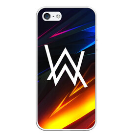 Чехол для iPhone 5/5S матовый с принтом ALAN WALKER STRIPES в Ухте, Силикон | Область печати: задняя сторона чехла, без боковых панелей | alan walker | aw | electro | electro music | music | алан уокер | музыка | музыкант | электро | электронная музыка