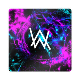 Магнит виниловый Квадрат с принтом ALAN WALKER в Ухте, полимерный материал с магнитным слоем | размер 9*9 см, закругленные углы | alan walker | aw | electro | electro music | music | алан уокер | музыка | музыкант | электро | электронная музыка
