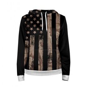 Женская толстовка 3D с принтом American Flag Camo в Ухте, 100% полиэстер  | двухслойный капюшон со шнурком для регулировки, мягкие манжеты на рукавах и по низу толстовки, спереди карман-кенгуру с мягким внутренним слоем. | eagle | states | united | usa | армейские | армия | камуфляж | орел | служба | снайпер | соединенных | солдат | сша | форма | штатов