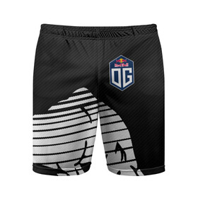 Мужские шорты спортивные с принтом OG TEAM БЫК  BULL в Ухте,  |  | cybersport | og | og dota 2 | the international | киберспорт | ог
