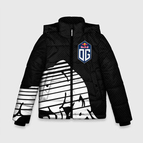 Зимняя куртка для мальчиков 3D с принтом OG TEAM в Ухте, ткань верха — 100% полиэстер; подклад — 100% полиэстер, утеплитель — 100% полиэстер | длина ниже бедра, удлиненная спинка, воротник стойка и отстегивающийся капюшон. Есть боковые карманы с листочкой на кнопках, утяжки по низу изделия и внутренний карман на молнии. 

Предусмотрены светоотражающий принт на спинке, радужный светоотражающий элемент на пуллере молнии и на резинке для утяжки | cybersport | og | og dota 2 | the international | киберспорт | ог