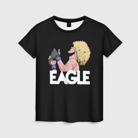 Женская футболка 3D с принтом Орел в Ухте, 100% полиэфир ( синтетическое хлопкоподобное полотно) | прямой крой, круглый вырез горловины, длина до линии бедер | 28 | champion | champions | dagestan | eagle | eagls | habib | khabib | mma | nurmagomedov | russia | ufc | борьба | дагестан | мма | нурмагомедов | орел | россия | хабиб | чемпион | юфс