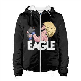 Женская куртка 3D с принтом Орел в Ухте, ткань верха — 100% полиэстер, подклад — флис | прямой крой, подол и капюшон оформлены резинкой с фиксаторами, два кармана без застежек по бокам, один большой потайной карман на груди. Карман на груди застегивается на липучку | 28 | champion | champions | dagestan | eagle | eagls | habib | khabib | mma | nurmagomedov | russia | ufc | борьба | дагестан | мма | нурмагомедов | орел | россия | хабиб | чемпион | юфс