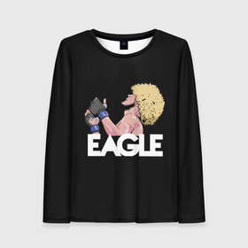 Женский лонгслив 3D с принтом Орел в Ухте, 100% полиэстер | длинные рукава, круглый вырез горловины, полуприлегающий силуэт | 28 | champion | champions | dagestan | eagle | eagls | habib | khabib | mma | nurmagomedov | russia | ufc | борьба | дагестан | мма | нурмагомедов | орел | россия | хабиб | чемпион | юфс