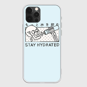 Чехол для iPhone 12 Pro Max с принтом STAY HYDRATED в Ухте, Силикон |  | death | japan | skeleton | sport | vegan | water | yoga | веган | вегетарианство | вода | йога | скелет | спорт | хэллоуин | череп | япония