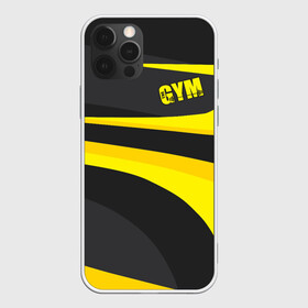 Чехол для iPhone 12 Pro GYM: в Ухте, силикон | область печати: задняя сторона чехла, без боковых панелей | bodybuilding | diet | exercise | fitness | gym | heath | motivation | muscle | phil | training | workout | бодибилдинг | мотивация | олимпия | сила | спорт | фитнес