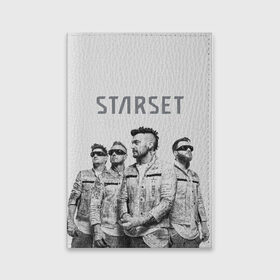 Обложка для паспорта матовая кожа Starset Band: в Ухте, натуральная матовая кожа | размер 19,3 х 13,7 см; прозрачные пластиковые крепления | logo | rock | starset | лого | рок | старсет