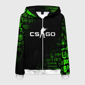 Мужская толстовка 3D на молнии с принтом CS GO в Ухте, 100% полиэстер | длина до линии бедра, манжеты и пояс оформлены мягкой тканевой резинкой, двухслойный капюшон со шнурком для регулировки, спереди молния, по бокам два кармана | Тематика изображения на принте: borderlands | call of duty | counter strike | cs go | dark souls | devil may cry | dmc | dota | dota2 | face | fallout | far cry | stalker | tes | the elder scrolls | the last of us | the witcher | warframe | watch dogs | ведьмак | дота | до