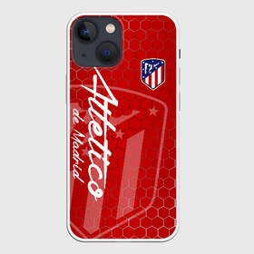 Чехол для iPhone 13 mini с принтом Атлетико Мадрид в Ухте,  |  | atletico | club atletico de madrid | атлетико | атлетико мадрид | мадридский атлетико | форма | футбол | футболист | футбольный клуб