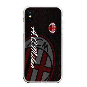 Чехол для iPhone XS Max матовый Милан: в Ухте, Силикон | Область печати: задняя сторона чехла, без боковых панелей | ac milan | diavolo | milan | rossoneri | дьяволы | италия | красно чёрные | милан | серия а | форма | футбол | футболист | футбольная | футбольный клуб