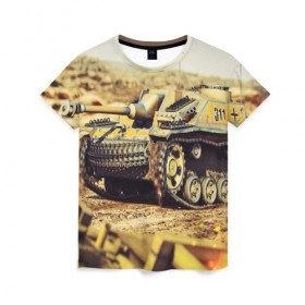Женская футболка 3D с принтом ТАНК в Ухте, 100% полиэфир ( синтетическое хлопкоподобное полотно) | прямой крой, круглый вырез горловины, длина до линии бедер | game | tank | war | боевой танк | война | выстрел | дым | игра | искры | огонь | пламя | танк | танки | танкист | техника