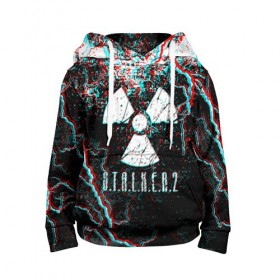 Детская толстовка 3D с принтом S.T.A.L.K.E.R. 2 GLITCH в Ухте, 100% полиэстер | двухслойный капюшон со шнурком для регулировки, мягкие манжеты на рукавах и по низу толстовки, спереди карман-кенгуру с мягким внутренним слоем | bandit | chernobyl | pripyat | s.t.a.l.k.e.r. 2 | shadow of chernobyl | stalker | stalker 2 | бандиты | меченый | припять | сталкер | сталкер 2 | тени чернобыля | чернобыль | чистое небо