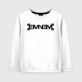 Детский лонгслив хлопок с принтом Eminem в Ухте, 100% хлопок | круглый вырез горловины, полуприлегающий силуэт, длина до линии бедер | emenem | eminem | hip hop | hiphop | kamikaze | marshal mathers | marshall | marshall mathers | rap | rap god | revival | slim shadi | slim shady | venom | еминем | олдскул | реп | рэп | хипхоп | эминем