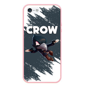 Чехол для iPhone 5/5S матовый с принтом BRAWL STARS CROW в Ухте, Силикон | Область печати: задняя сторона чехла, без боковых панелей | brawl stars | bull | colt | crow | leon | stars | берли | бо | брок | ворон | джесси | динамайк | дэррил | кольт | леон | мортис | нита | пайпер | пенни | поко | пэм | рикошет | спайк | фрэнк | шелли | эль примо
