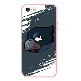 Чехол для iPhone 5/5S матовый с принтом BRAWL STARS CROW в Ухте, Силикон | Область печати: задняя сторона чехла, без боковых панелей | brawl stars | bull | colt | crow | leon | stars | берли | бо | брок | ворон | джесси | динамайк | дэррил | кольт | леон | мортис | нита | пайпер | пенни | поко | пэм | рикошет | спайк | фрэнк | шелли | эль примо