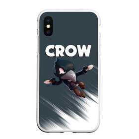 Чехол для iPhone XS Max матовый BRAWL STARS CROW: в Ухте, Силикон | Область печати: задняя сторона чехла, без боковых панелей | brawl stars | bull | colt | crow | leon | stars | берли | бо | брок | ворон | джесси | динамайк | дэррил | кольт | леон | мортис | нита | пайпер | пенни | поко | пэм | рикошет | спайк | фрэнк | шелли | эль примо