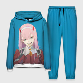 Мужской костюм 3D (с толстовкой) Darliing on blue: в Ухте,  |  | 02 | anime | darling in the franxx | hiro | manga | zero two | аниме | ахегао | любимый во франксе | манга | милый во франксе | ноль два | хиро