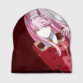 Шапка 3D с принтом Darling In The Franxx в Ухте, 100% полиэстер | универсальный размер, печать по всей поверхности изделия | 02 | anime | darling in the franxx | hiro | manga | zero two | аниме | ахегао | любимый во франксе | манга | милый во франксе | ноль два | хиро