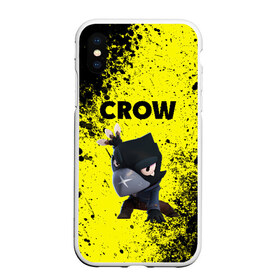 Чехол для iPhone XS Max матовый Brawl Stars CROW: в Ухте, Силикон | Область печати: задняя сторона чехла, без боковых панелей | brawl | brawl stars | crow | leon | stars | бравл | бравл старс | браво старс | игра | компьютерная | кров | леон | онлайн | старс