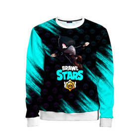 Детский свитшот 3D с принтом Brawl Stars CROW в Ухте, 100% полиэстер | свободная посадка, прямой крой, мягкая тканевая резинка на рукавах и понизу свитшота | brawl | brawl stars | crow | leon | stars | бравл | бравл старс | браво старс | игра | компьютерная | кров | леон | онлайн | старс