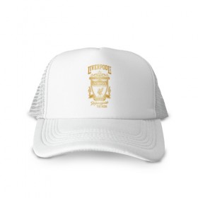 Кепка тракер с сеткой с принтом LIVERPOOL в Ухте, трикотажное полотно; задняя часть — сетка | длинный козырек, универсальный размер, пластиковая застежка | lfc | liverpool | sport | ynwa | ливерпуль | лфк | спорт