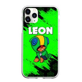 Чехол для iPhone 11 Pro матовый с принтом BRAWL STARS LEON в Ухте, Силикон |  | brawl stars | bull | colt | crow | leon | stars | берли | бо | брок | ворон | джесси | динамайк | дэррил | кольт | леон | мортис | нита | пайпер | пенни | поко | пэм | рикошет | спайк | фрэнк | шелли | эль примо