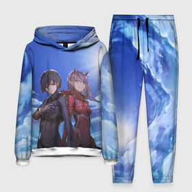 Мужской костюм 3D (с толстовкой) ноль два небо: в Ухте,  |  | 02 | anime | darling in the franxx | hiro | manga | zero two | аниме | ахегао | любимый во франксе | манга | милый во франксе | ноль два | хиро