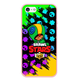 Чехол для iPhone 5/5S матовый с принтом BRAWL STARS LEON в Ухте, Силикон | Область печати: задняя сторона чехла, без боковых панелей | brawl stars | bull | colt | crow | leon | stars | берли | бо | брок | ворон | джесси | динамайк | дэррил | кольт | леон | мортис | нита | пайпер | пенни | поко | пэм | рикошет | спайк | фрэнк | шелли | эль примо