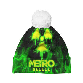 Шапка 3D c помпоном с принтом METRO EXODUS в Ухте, 100% полиэстер | универсальный размер, печать по всей поверхности изделия | exodus | horror | metro 2033 | metro exodus | sparta | survival | артём | игры | исход | метро | метро 2035 | спарта | спартанцы