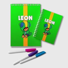 Блокнот BRAWL STARS LEON: в Ухте, 100% бумага | 48 листов, плотность листов — 60 г/м2, плотность картонной обложки — 250 г/м2. Листы скреплены удобной пружинной спиралью. Цвет линий — светло-серый
 | brawl stars | bull | colt | crow | leon | stars | берли | бо | брок | ворон | джесси | динамайк | дэррил | кольт | леон | мортис | нита | пайпер | пенни | поко | пэм | рикошет | спайк | фрэнк | шелли | эль примо