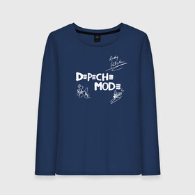 Женский лонгслив хлопок с принтом Автографы Depeche Mode в Ухте, 100% хлопок |  | depeche mode | альтернативный | вестник моды | депеш мод | депешмод | дэйв гаан | индастриал | мартин гор | музыка | новая волна | роза | рок | синти поп | электроник | энди флетчер