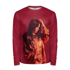 Мужской лонгслив 3D с принтом BILLIE EILISH в Ухте, 100% полиэстер | длинные рукава, круглый вырез горловины, полуприлегающий силуэт | bilie | billi | billie | eilish | eillish | elish | ellish | айлиш | алиш | били | билли | эйлиш | элиш