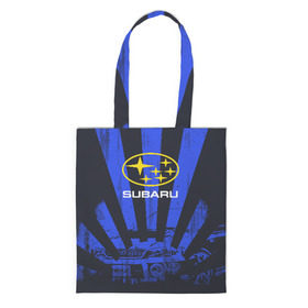 Шоппер 3D с принтом Subaru в Ухте, 100% полиэстер | Плотность: 200 г/м2; Размер: 34×35 см; Высота лямок: 30 см | sti | subaru | subaru impreza | subaru impreza wrx sti | subaru sti | субару | субару импреза