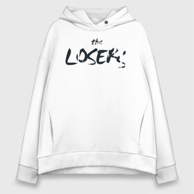 Женское худи Oversize хлопок с принтом The losers в Ухте, френч-терри — 70% хлопок, 30% полиэстер. Мягкий теплый начес внутри —100% хлопок | боковые карманы, эластичные манжеты и нижняя кромка, капюшон на магнитной кнопке | clown | derry | it 2 | it: chapter two | loser | lover | pennywise | shtatit | stephen king | warner brothers | ворнер бразерс | дерри | клоун | оно 2 | пеннивайз | стивен кинг