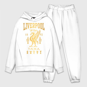 Мужской костюм хлопок OVERSIZE с принтом Ливерпуль в Ухте,  |  | liverpool | liverpool fc | ynwa | you never walk alone | ливерпуль | фан ливерпуля | фанатская | футбол | футболист | футбольный клуб | энфильд
