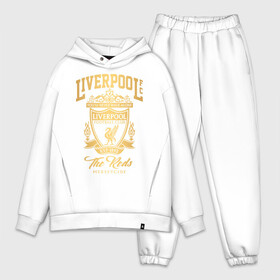 Мужской костюм хлопок OVERSIZE с принтом Ливерпуль в Ухте,  |  | liverpool | liverpool fc | ynwa | you never walk alone | ливерпуль | фан ливерпуля | фанатская | футбол | футболист | футбольный клуб | энфильд