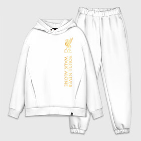 Мужской костюм хлопок OVERSIZE с принтом Ливерпуль в Ухте,  |  | liverpool | liverpool fc | ynwa | you never walk alone | ливерпуль | фан ливерпуля | фанатская | футбол | футболист | футбольный клуб | энфильд