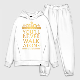 Мужской костюм хлопок OVERSIZE с принтом Ливерпуль в Ухте,  |  | liverpool | liverpool fc | ynwa | you never walk alone | ливерпуль | фан ливерпуля | фанатская | футбол | футболист | футбольный клуб | энфильд